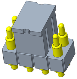 2x4P Pogo Pin连接器