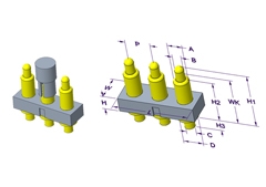 吴忠3P Pogo Pin 连接器