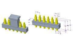 南通6P Pogo Pin 连接器