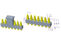 潜江7P Pogo Pin 连接器